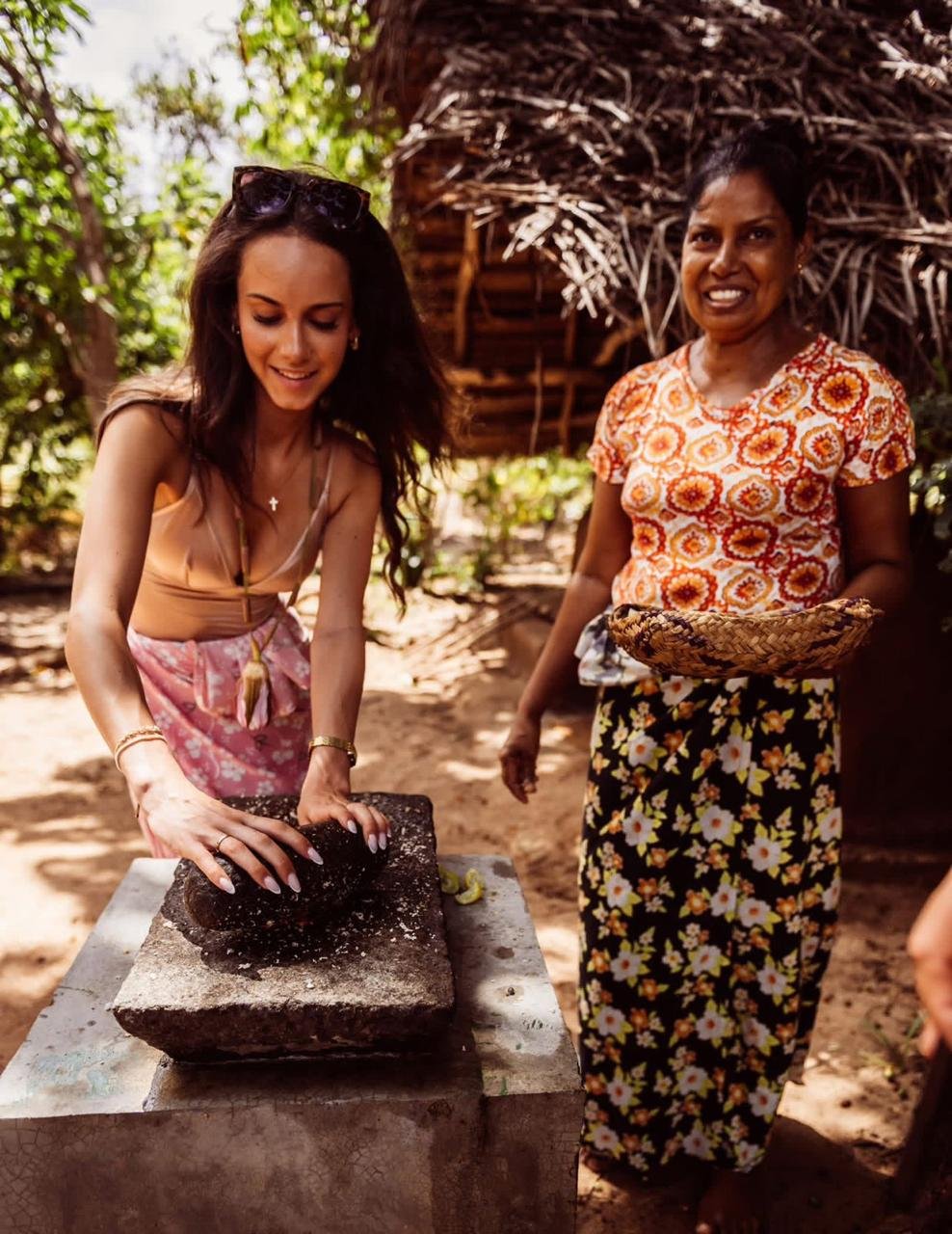 Preparing Traditional Roti